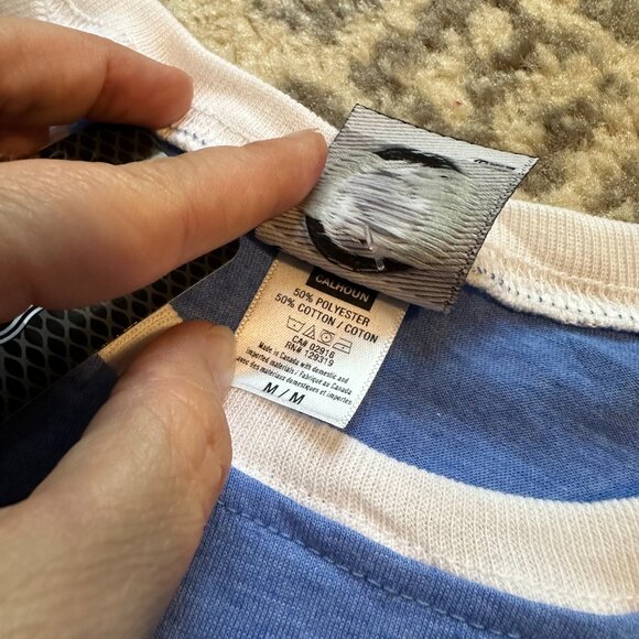 NHL OFFICIAL {NWT} Calhoun Women's New York Rangers Tee | Medium | blue white - Picture 6 of 8